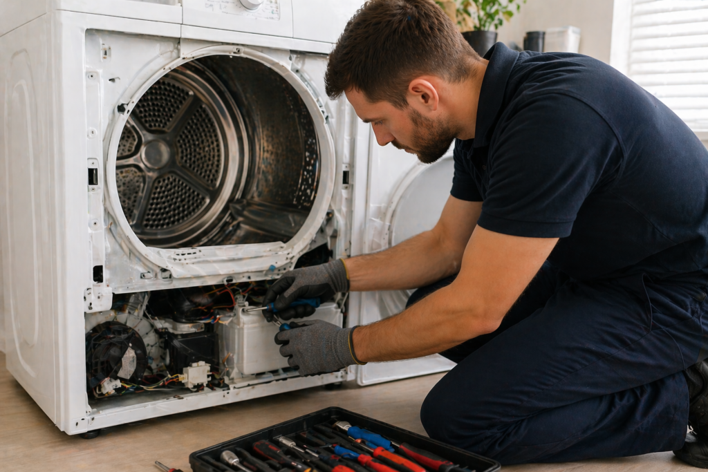 Reparatie aan droger